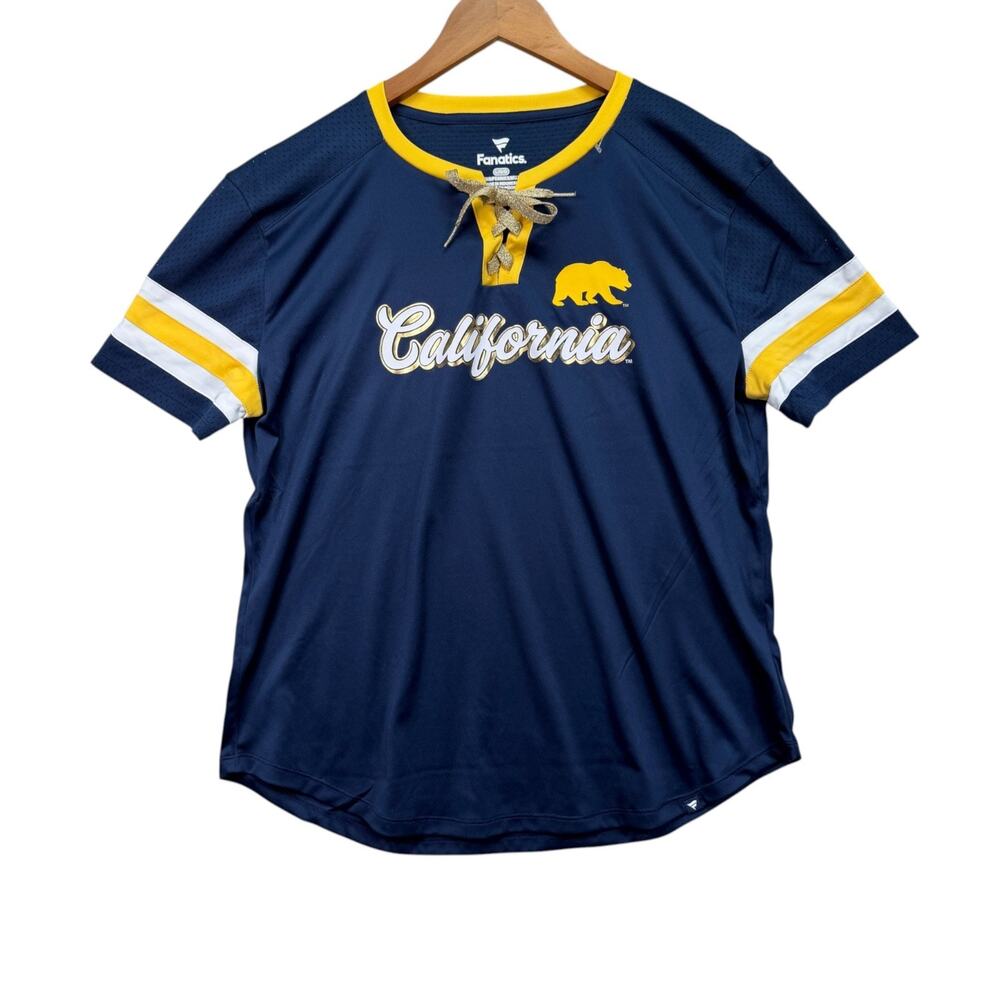 Women's Berkeley California Golden Bears Jersey Shirt Blue NCAA sz L